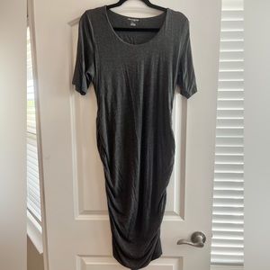 Pea in the Pod body con midi maternity dress